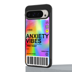 anxiety vibes back phone cover | glass case for google pixel 9 pro