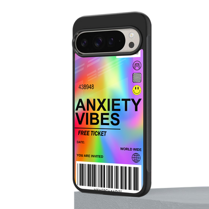 anxiety vibes back phone cover | glass case for google pixel 9 pro xl