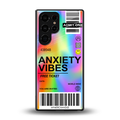 anxiety vibes back phone cover | glass case for samsung galaxy s25 ultra