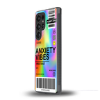 anxiety vibes back phone cover | glass case for samsung galaxy s25 ultra