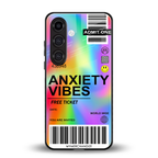 anxiety vibes back phone cover | glass case for samsung galaxy s24 plus