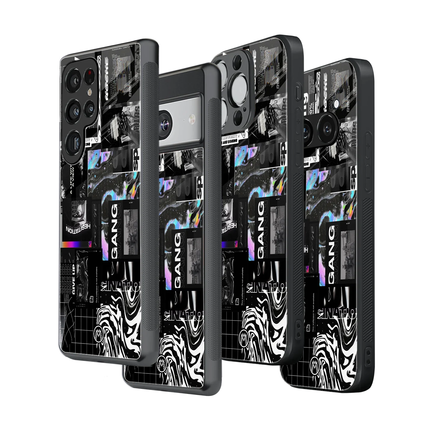 Stylish Glass Back Case for All Smartphones – iPhone, Samsung, OnePlus, Pixel, Redmi, Oppo, Vivo, Motorola