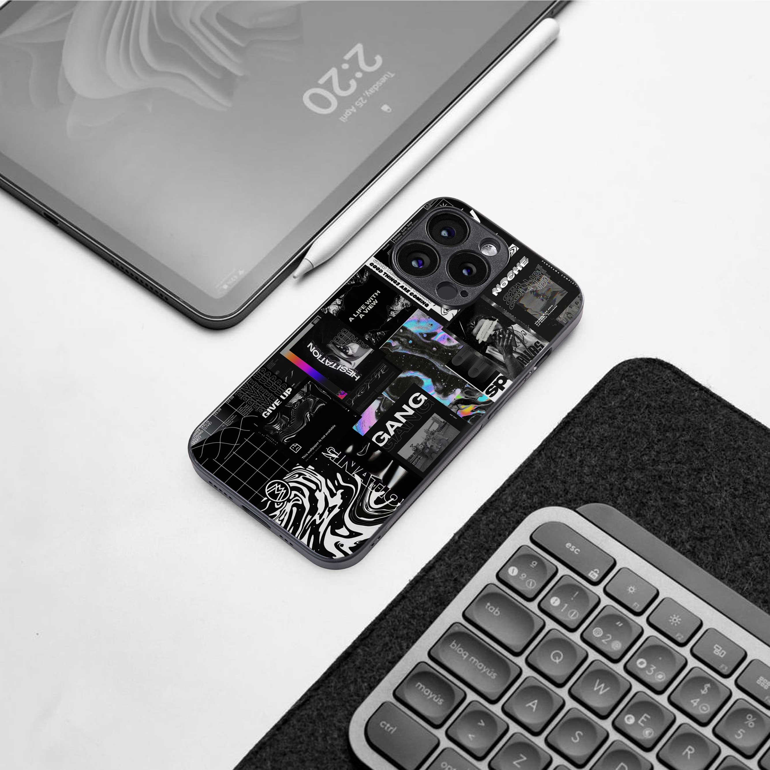 anxiety being back phone cover | glass case for samsung galaxy s23 plus