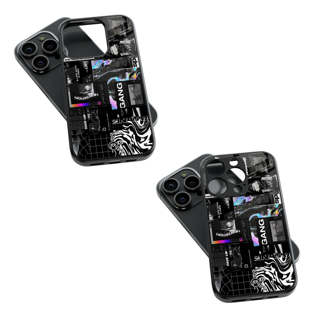 Trendy Glass Back Mobile Case for iPhone, Samsung, Redmi, OnePlus, Google Pixel, Motorola