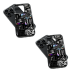 Trendy Glass Back Mobile Case for iPhone, Samsung, Redmi, OnePlus, Google Pixel, Motorola