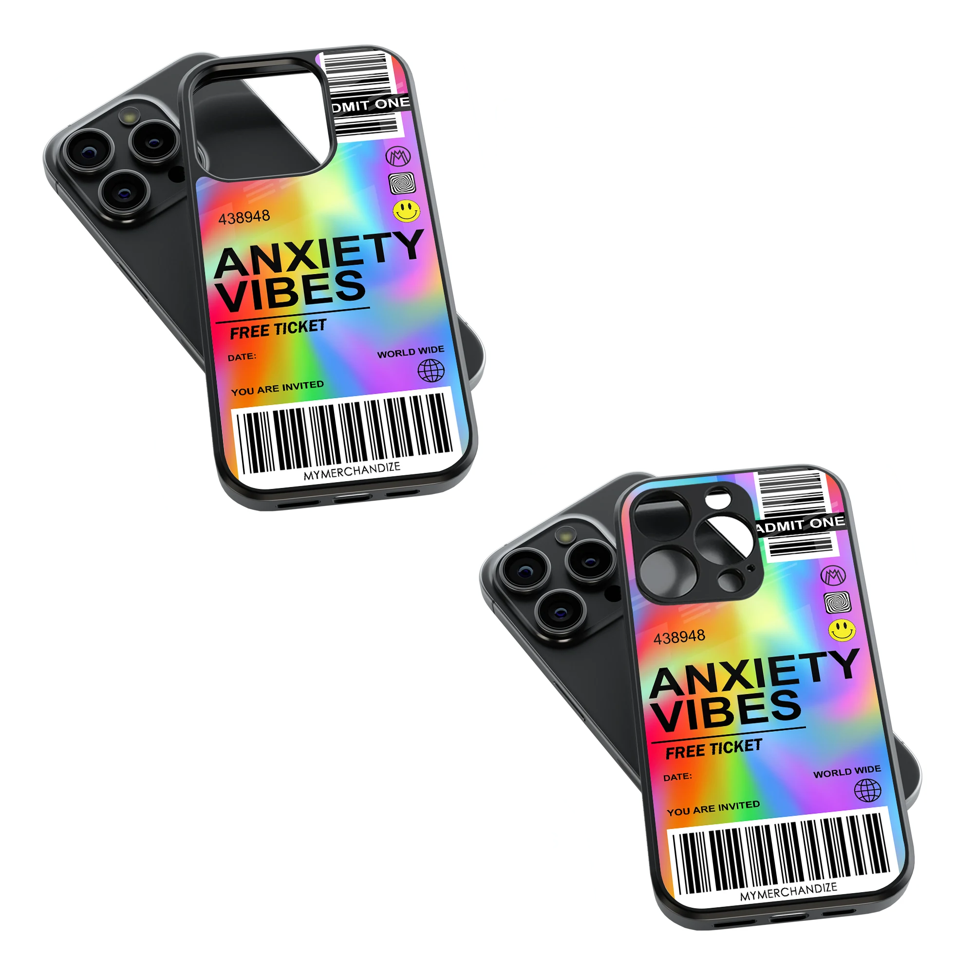 Trendy Glass Back Mobile Case for iPhone, Samsung, Redmi, OnePlus, Google Pixel, Motorola