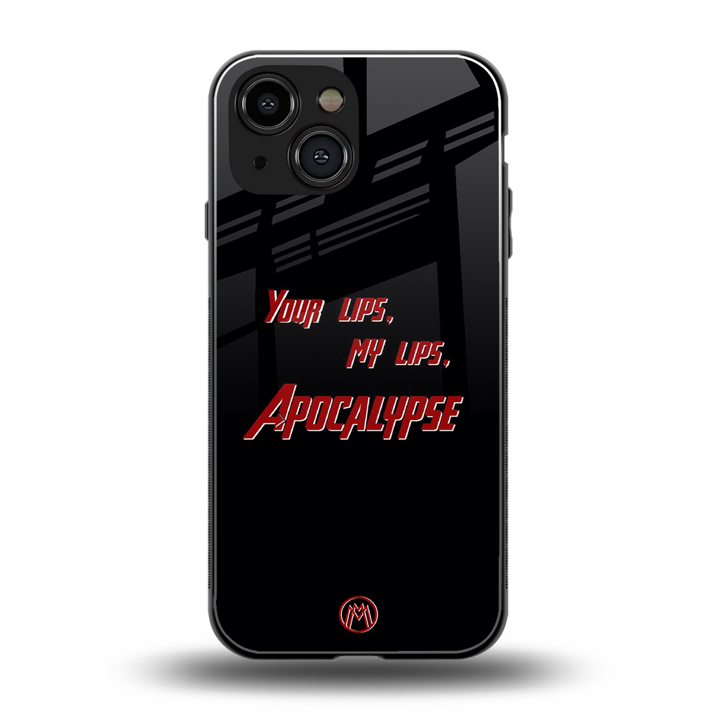 apocalypse back phone cover | glass case for iphone 13 mini