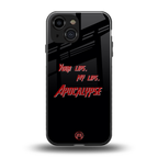 apocalypse back phone cover | glass case for iphone 13 mini