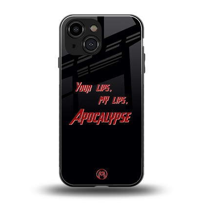 apocalypse back phone cover | glass case for iphone 13 mini