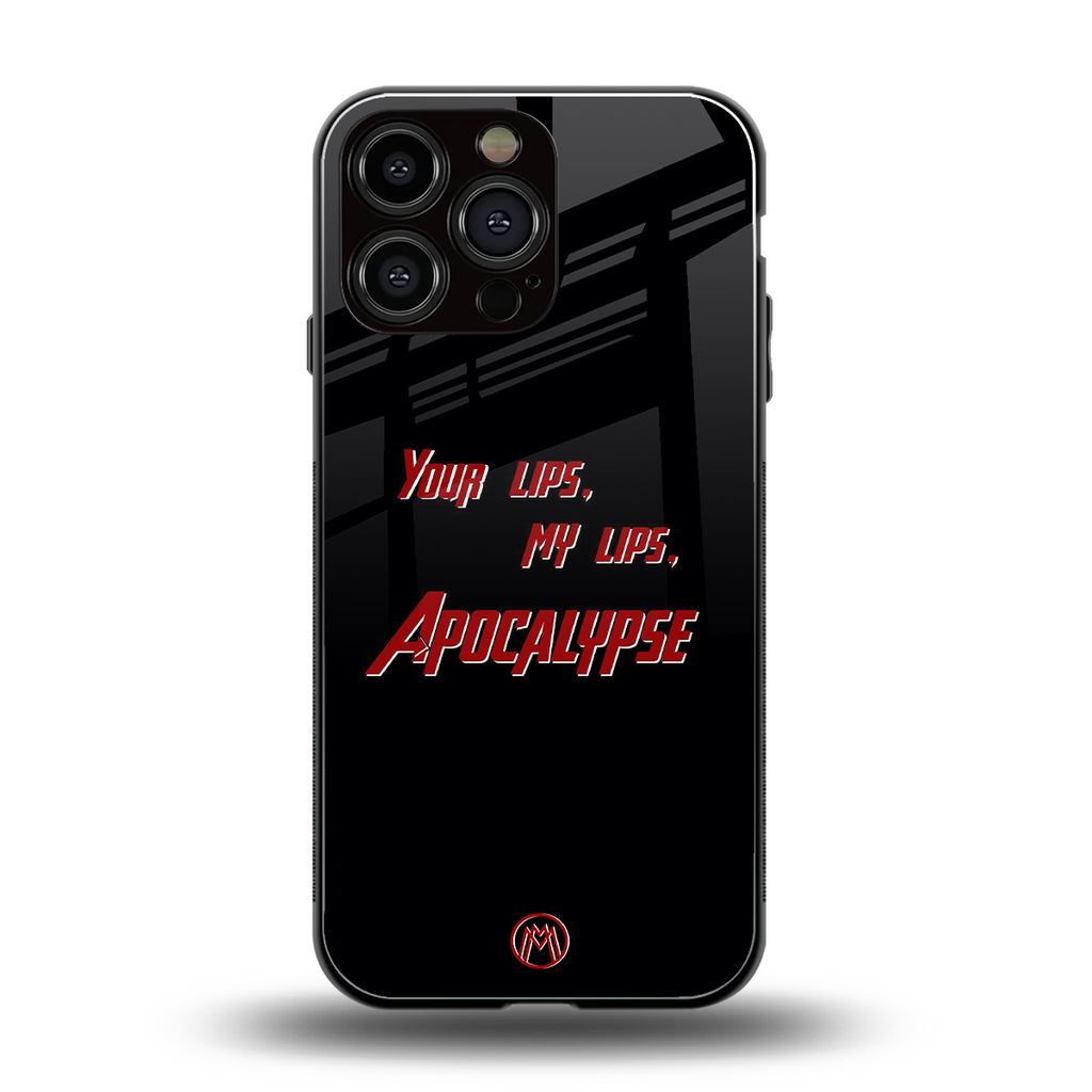 apocalypse back phone cover | glass case for iphone 13 pro max