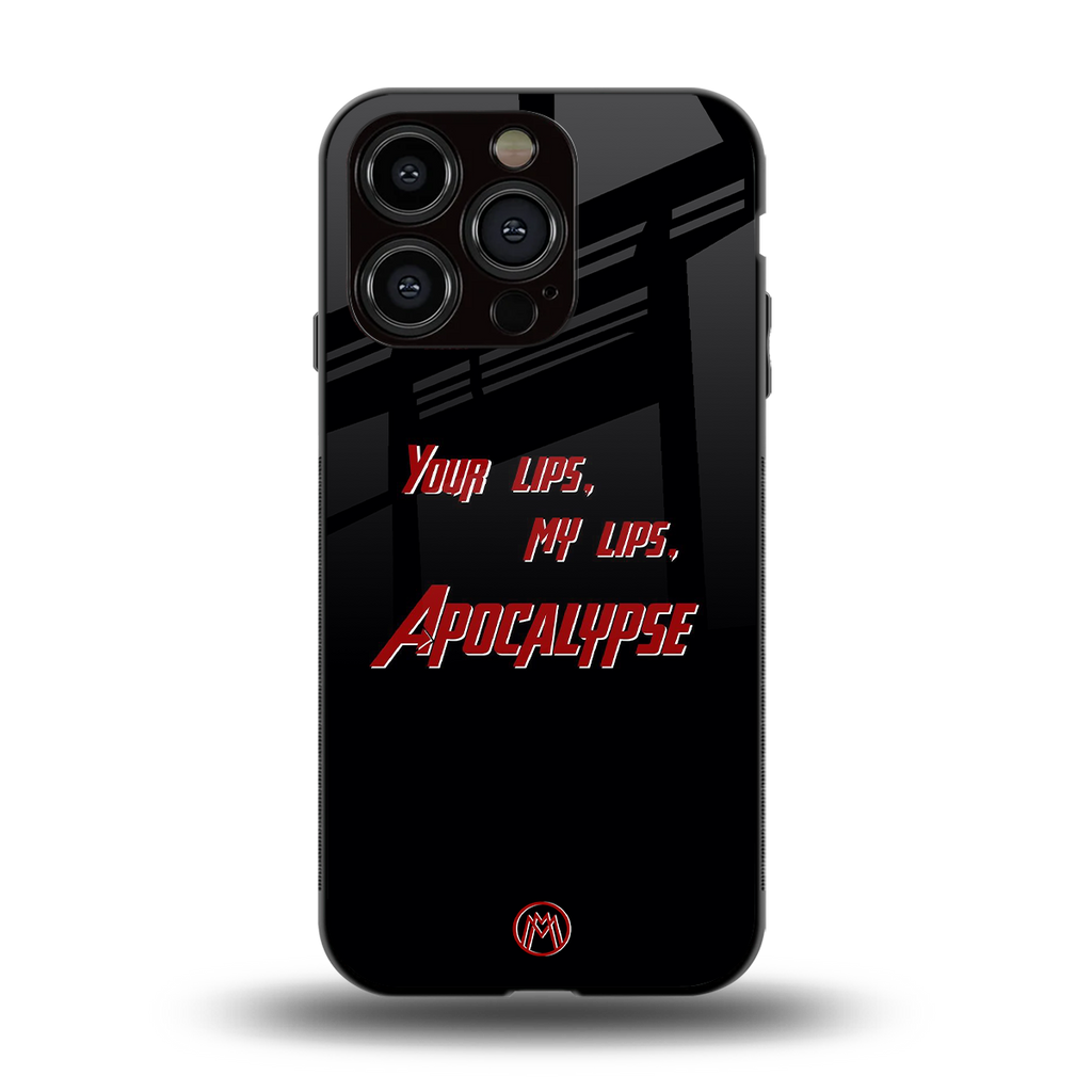 apocalypse back phone cover | glass case for iphone 13 pro