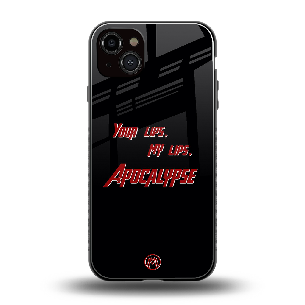 apocalypse back phone cover | glass case for iphone 14 plus