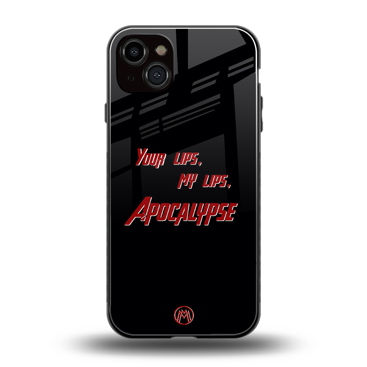 apocalypse back phone cover | glass case for iphone 14 plus