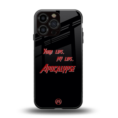 apocalypse back phone cover | glass case for iphone 14 pro max