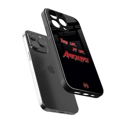 apocalypse back phone cover | glass case for iphone 14 pro max