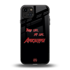 apocalypse back phone cover | glass case for iphone 15