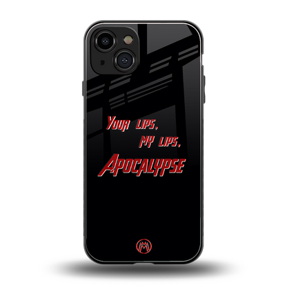 apocalypse back phone cover | glass case for iphone 15