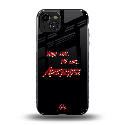 apocalypse back phone cover | glass case for iphone 15