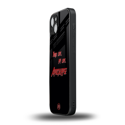 apocalypse back phone cover | glass case for iphone 15