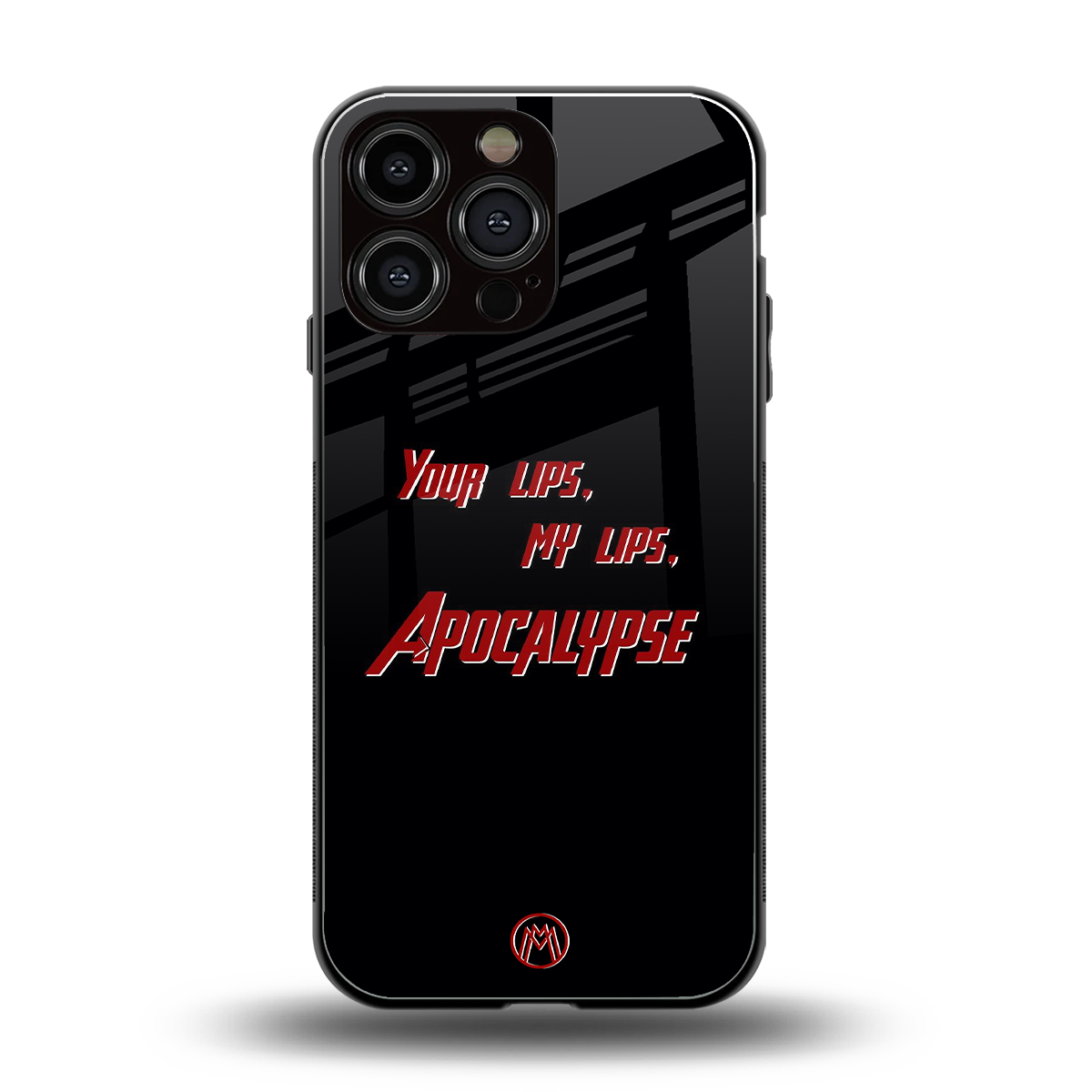 apocalypse back phone cover | glass case for iphone 16 pro max