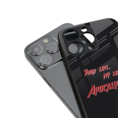 apocalypse back phone cover | glass case for iphone 13 mini