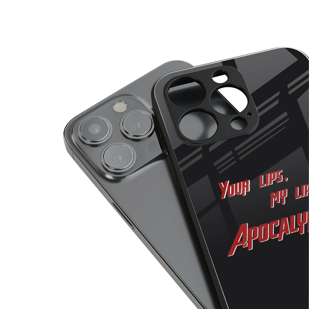apocalypse back phone cover | glass case for iphone 13 pro