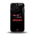 apocalypse back phone cover | glass case for iphone 16 pro