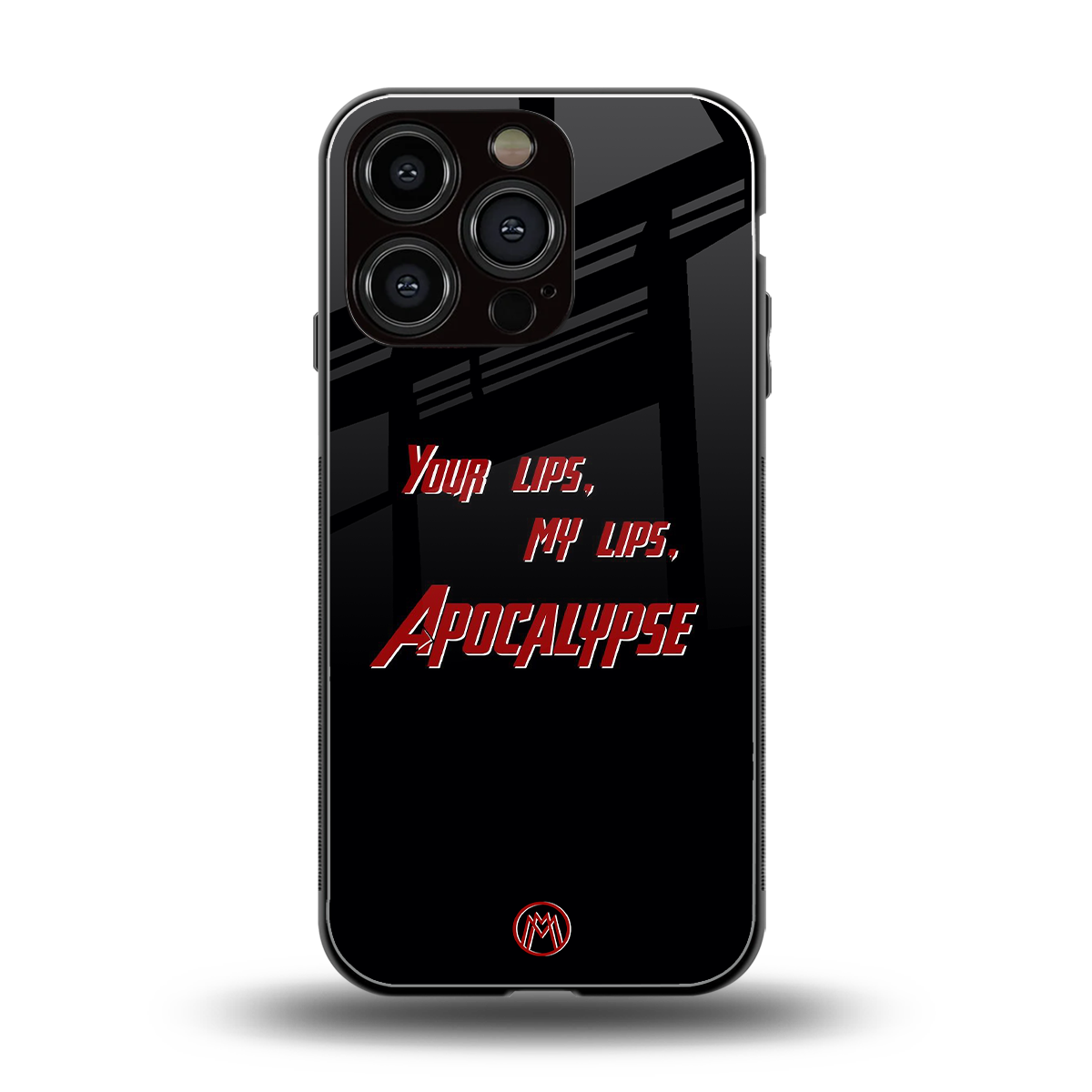 apocalypse back phone cover | glass case for iphone 16 pro