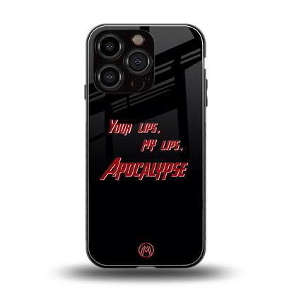 apocalypse back phone cover | glass case for iphone 16 pro