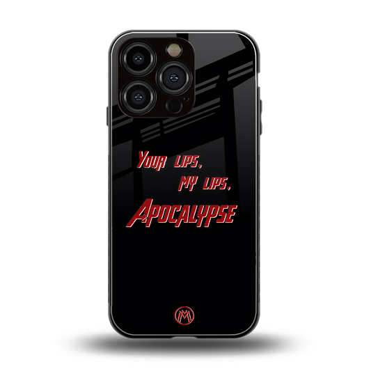 apocalypse back phone cover | glass case for iphone 16 pro