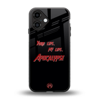 apocalypse back phone cover | glass case for iphone 16