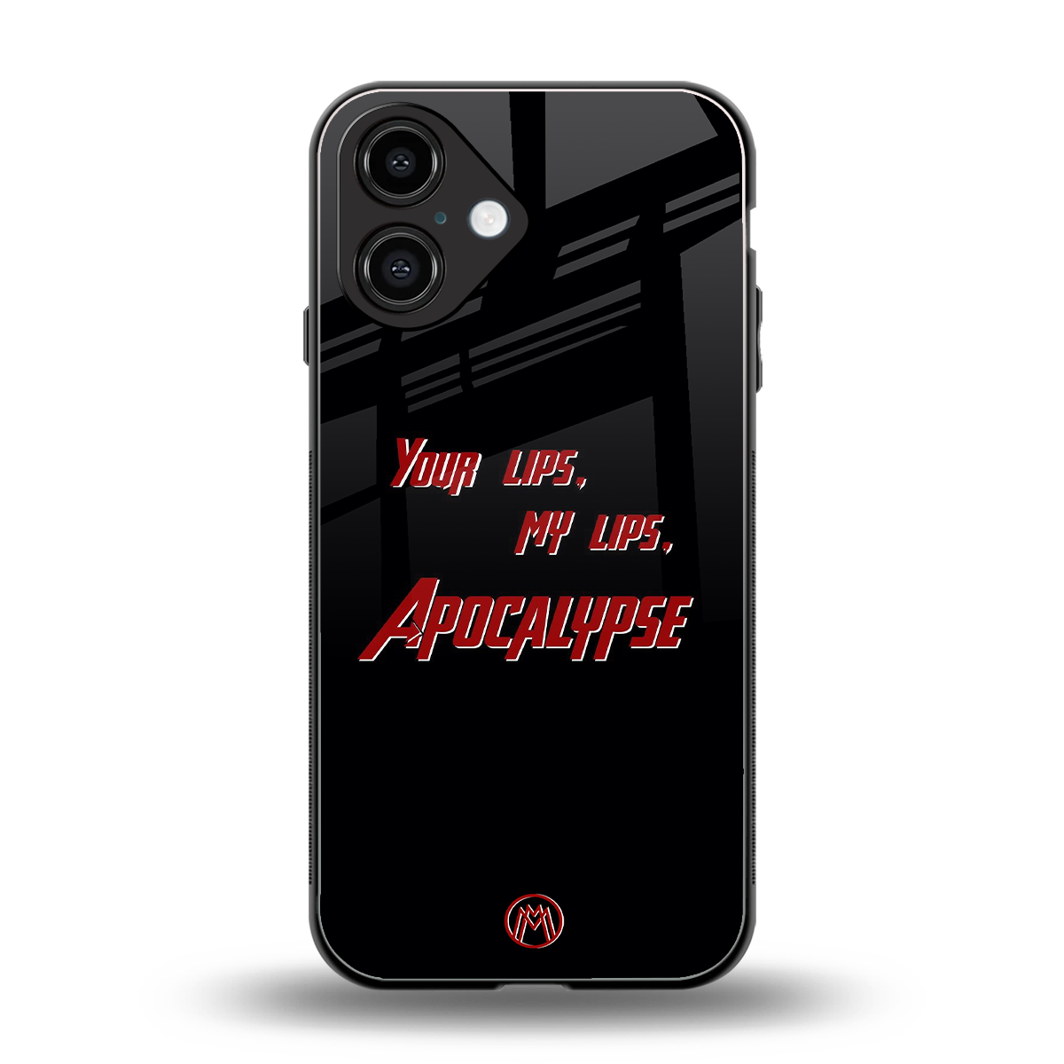 apocalypse back phone cover | glass case for iphone 16