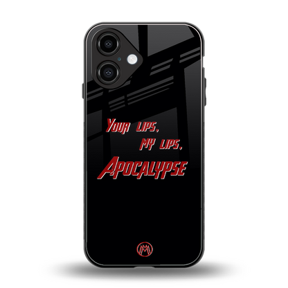 apocalypse back phone cover | glass case for iphone 16