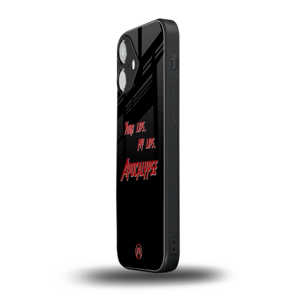 apocalypse back phone cover | glass case for iphone 16