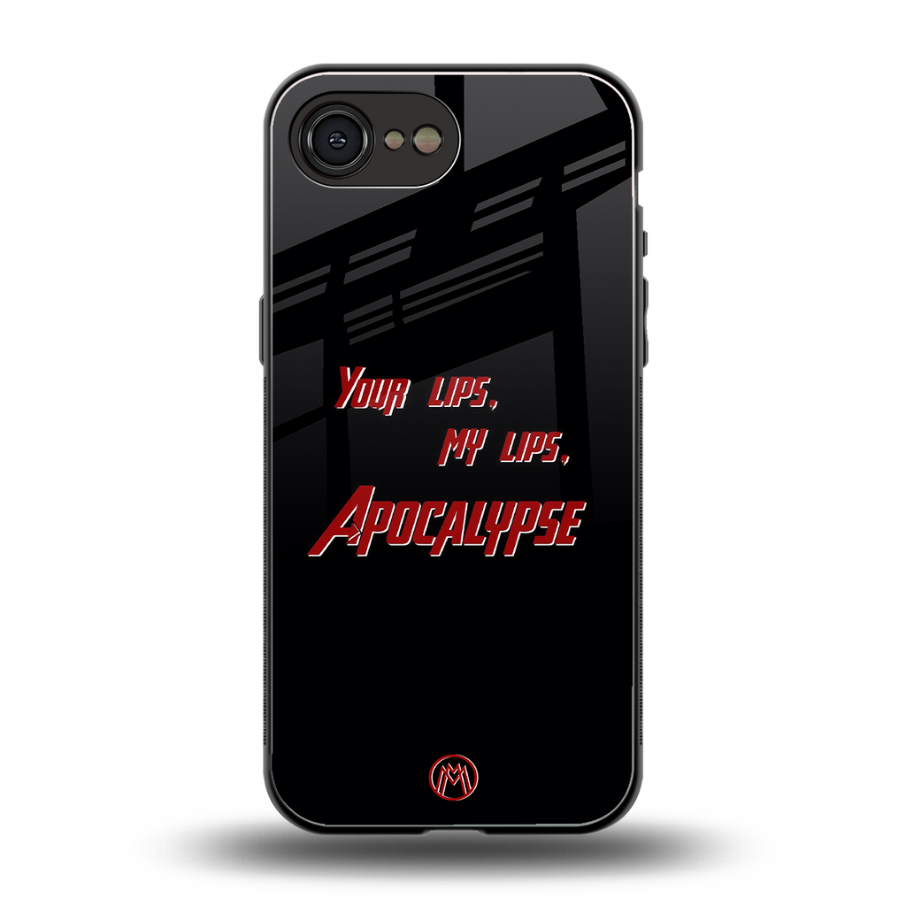 apocalypse back phone cover | glass case for iphone 16e