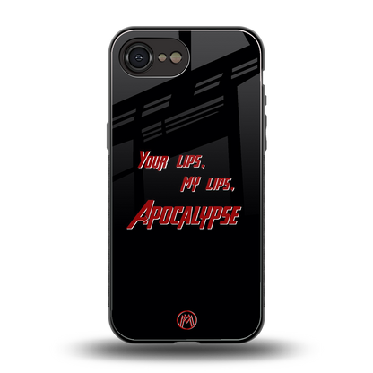 apocalypse back phone cover | glass case for iphone 16e