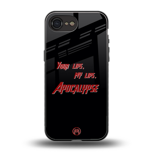 apocalypse back phone cover | glass case for iphone 16e