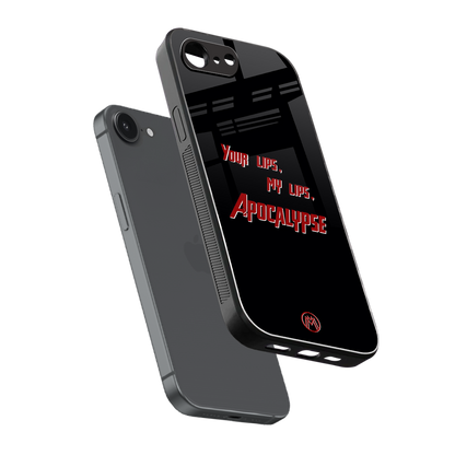 apocalypse back phone cover | glass case for iphone 16e