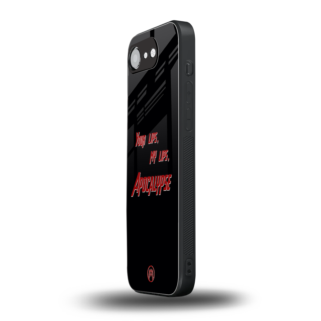 apocalypse back phone cover | glass case for iphone 16e