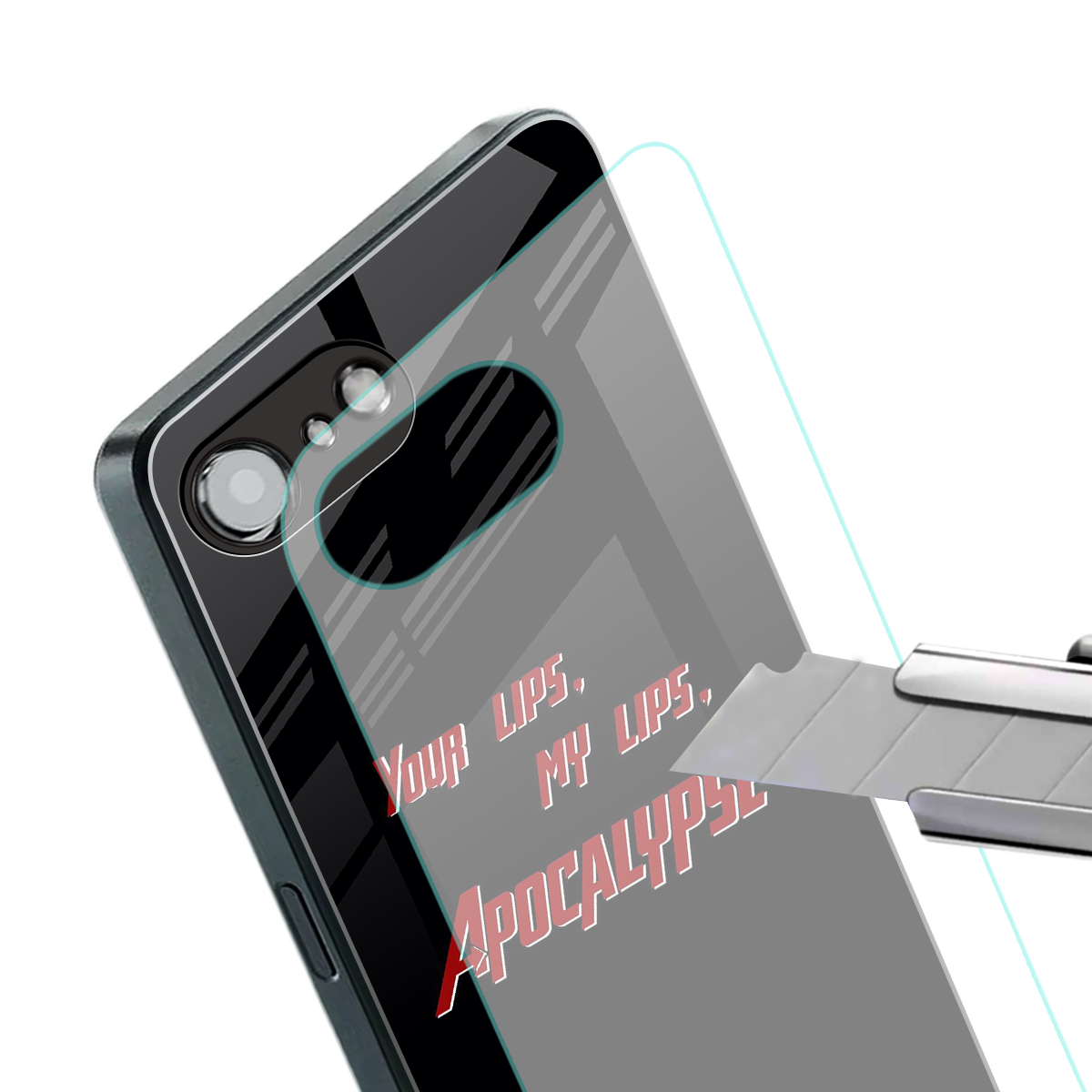 apocalypse back phone cover | glass case for iphone 16e