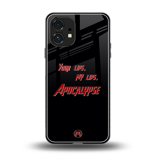 apocalypse back phone cover | glass case for nothing phone 1