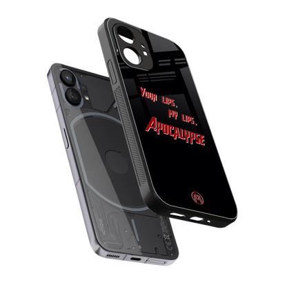 apocalypse back phone cover | glass case for nothing phone 1