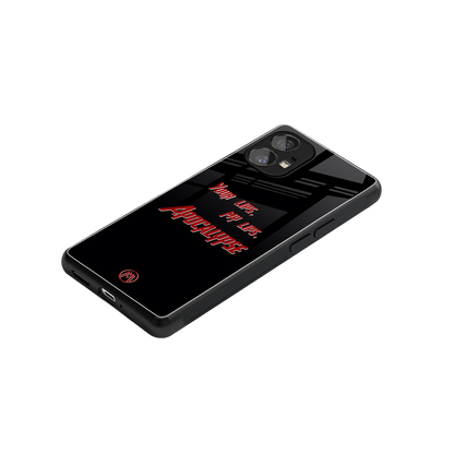 apocalypse back phone cover | glass case for nothing phone 1