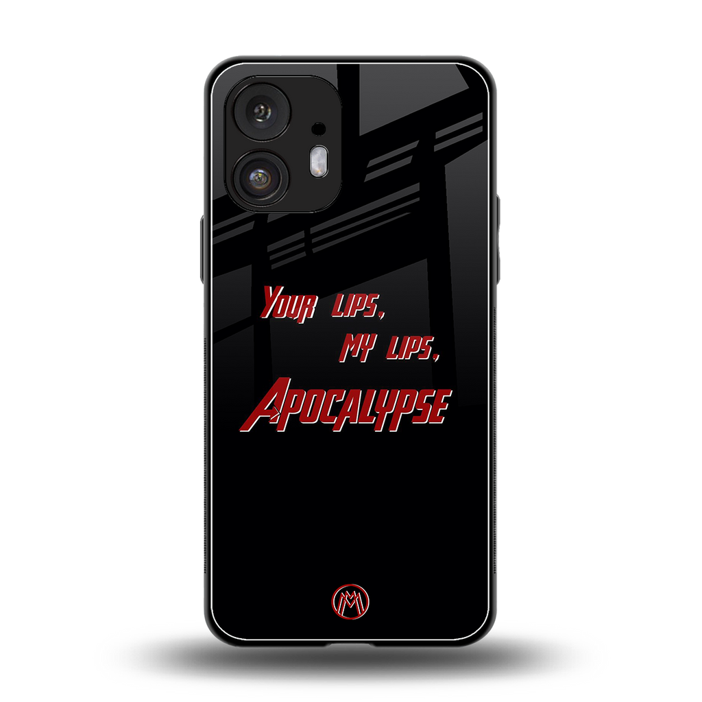 apocalypse back phone cover | glass case for nothing phone 2
