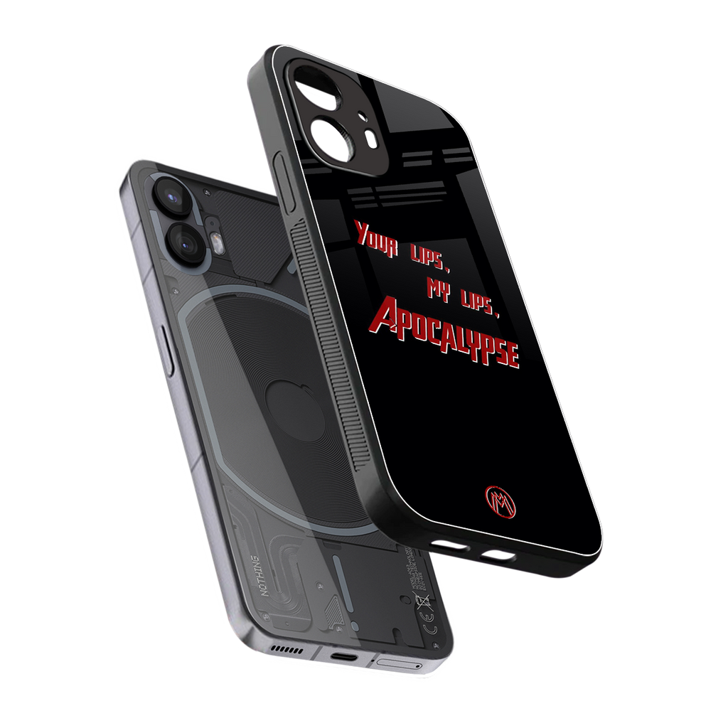 apocalypse back phone cover | glass case for nothing phone 2