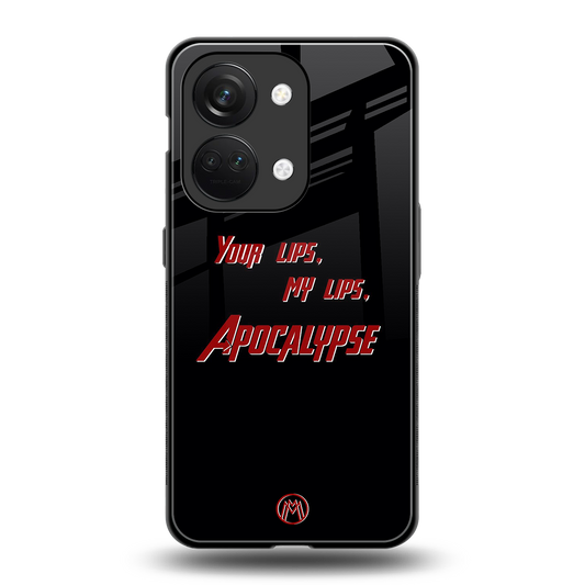 apocalypse back phone cover | glass case for oneplus nord 3