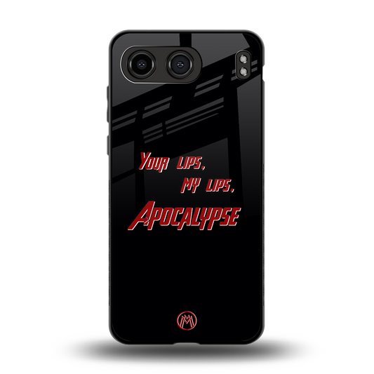 apocalypse back phone cover | glass case for oneplus nord 4