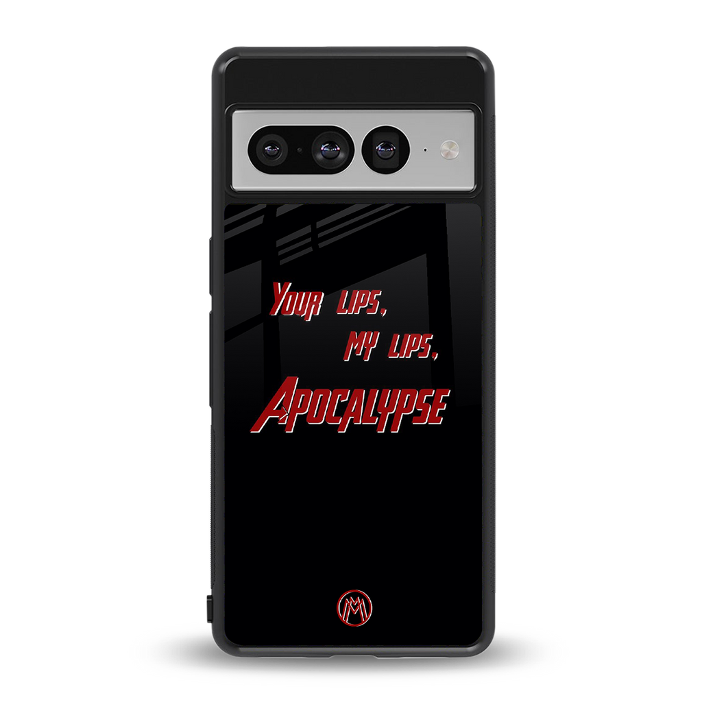 apocalypse back phone cover | glass case for google pixel 7 pro