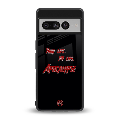 apocalypse back phone cover | glass case for google pixel 7 pro