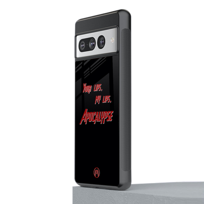 apocalypse back phone cover | glass case for google pixel 7 pro